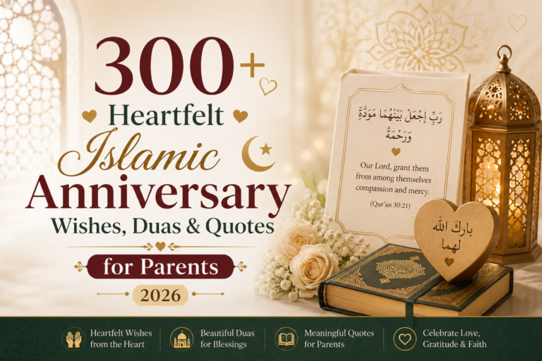 300+ Heartfelt Islamic Anniversary Wishes, Duas & Quotes for Parents 2026